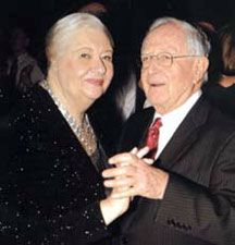 Photo of Dr. Isaiah Share dancing with his wife Joan